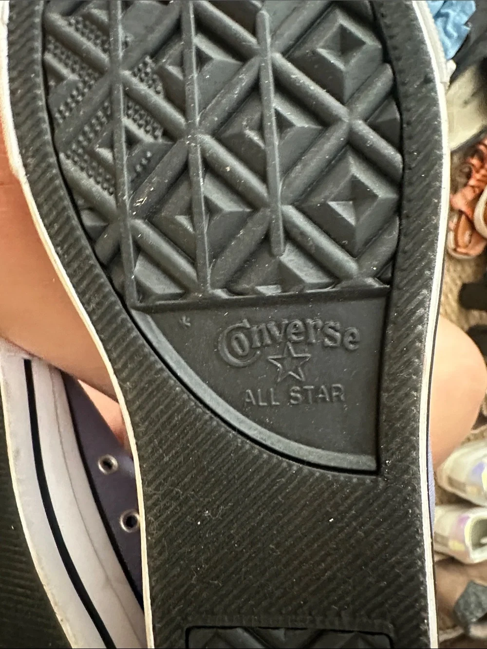 Converse All Star Low Top Sneakers - Lavender with White Accents